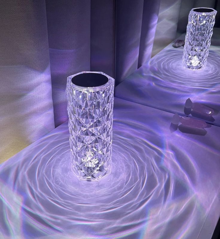 Diamond Rose Crystal Lamp (16 RGB Colors)
