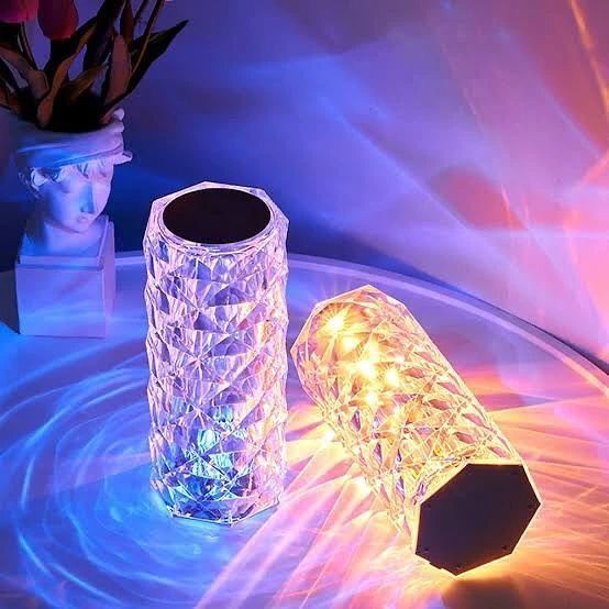 Diamond Rose Crystal Lamp (16 RGB Colors)
